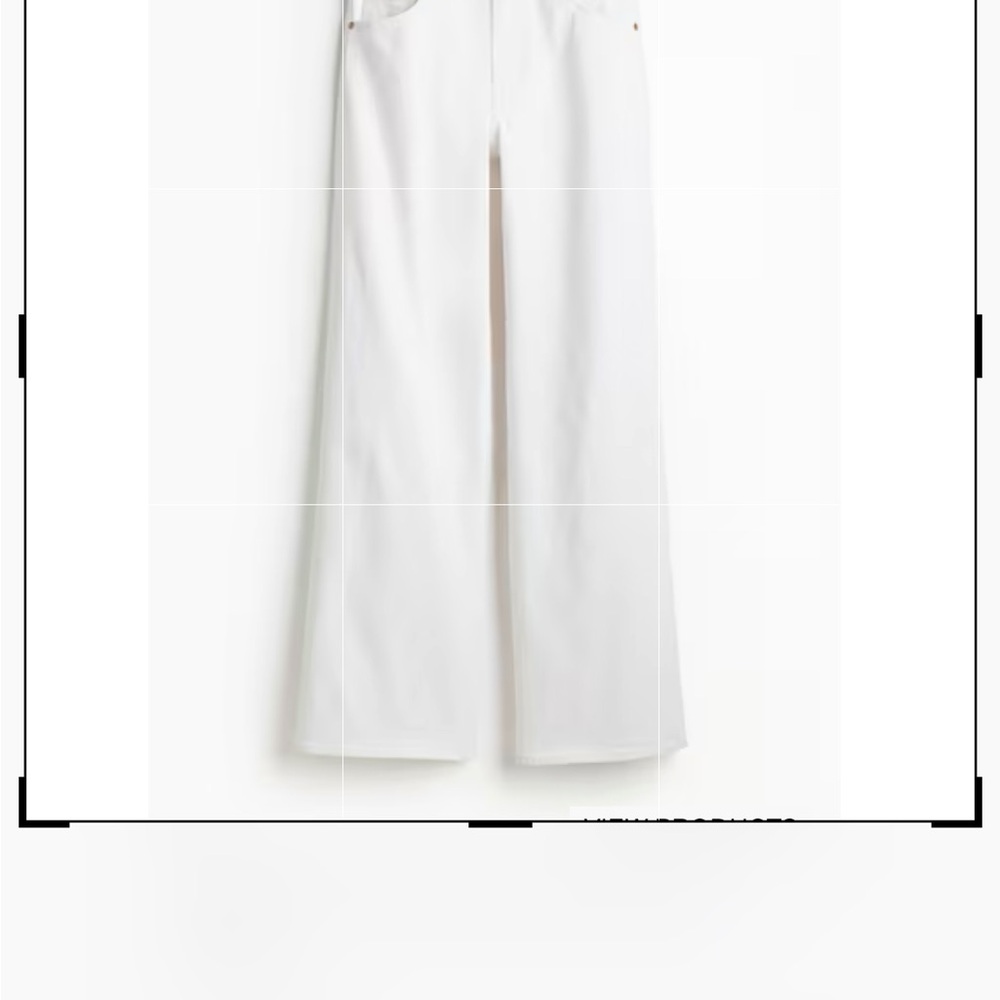 Stylish White Wide-Leg Pants